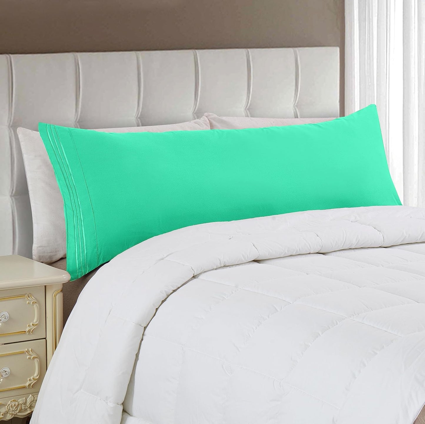 Luxury Bedding Outlet 3 Line Embroidery Body Pillowcase