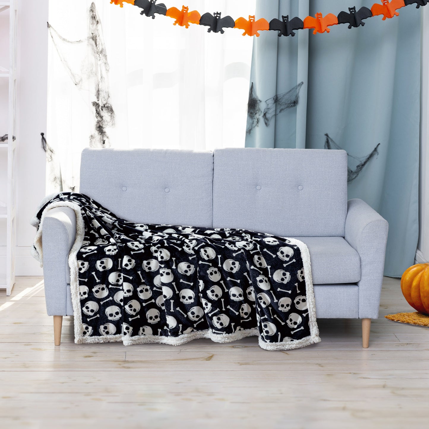 Luxury Bedding Outlet 50" x 60" Halloween Theme Blanket Throw