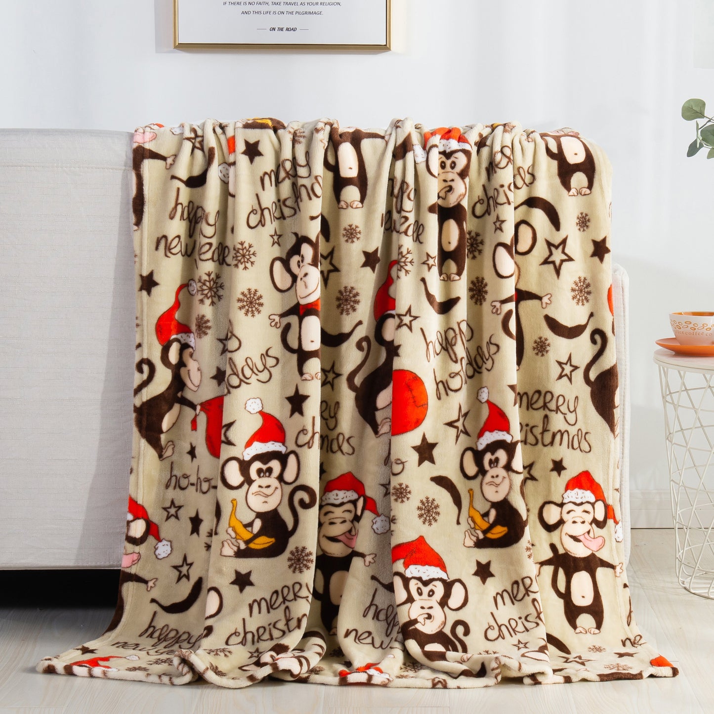 Luxury Bedding Outlet 50" x 60" Holiday Blanket Throw