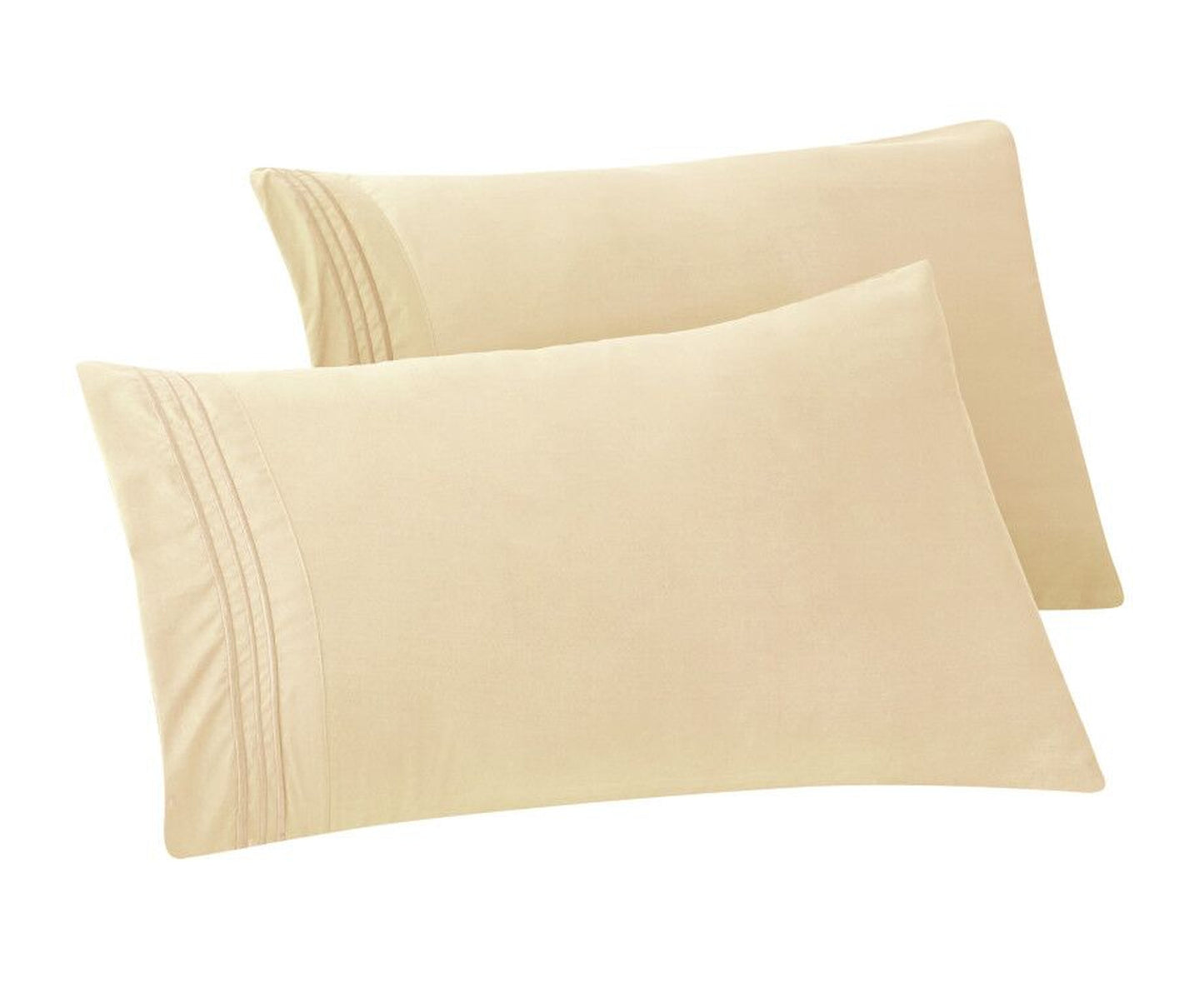 Luxury Bedding Outlet 3 Line Embroidery Pillowcases